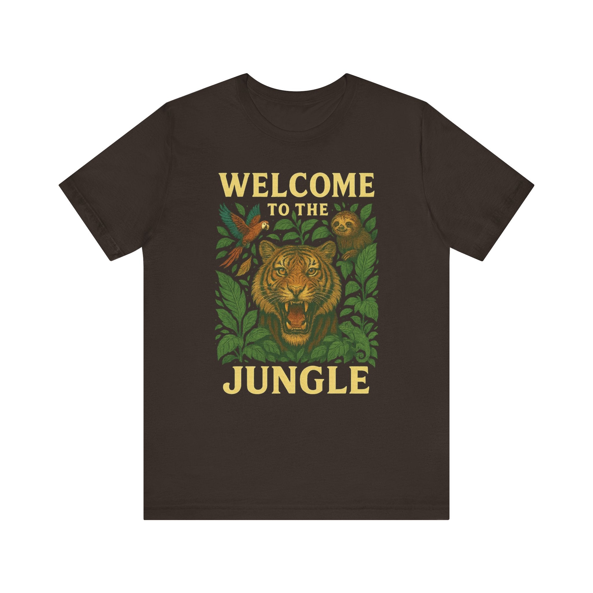 Jungle Vibes Tee - Welcome to the Jungle Graphic T-Shirt, Nature Lover Gift, Safari Shirt, Wildlife Enthusiast Apparel, Eco-Friendly Fashion