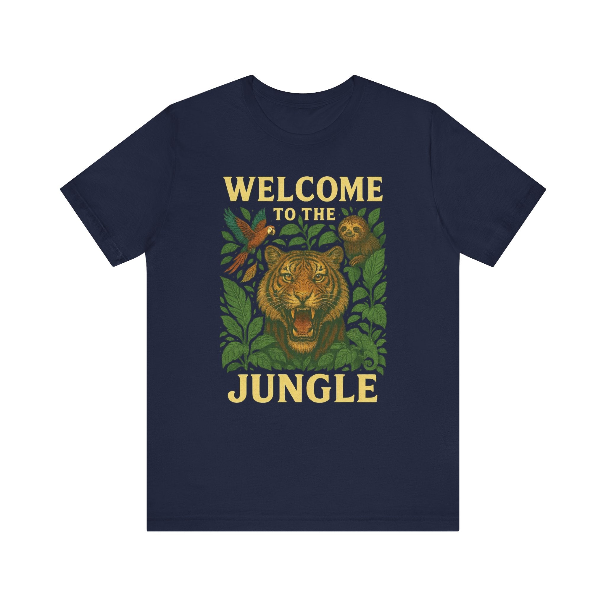 Jungle Vibes Tee - Welcome to the Jungle Graphic T-Shirt, Nature Lover Gift, Safari Shirt, Wildlife Enthusiast Apparel, Eco-Friendly Fashion