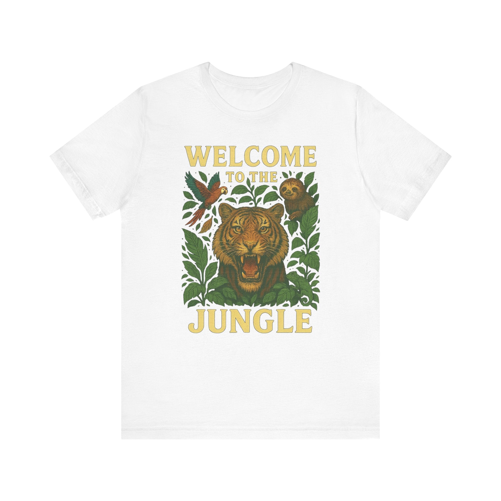 Jungle Vibes Tee - Welcome to the Jungle Graphic T-Shirt, Nature Lover Gift, Safari Shirt, Wildlife Enthusiast Apparel, Eco-Friendly Fashion