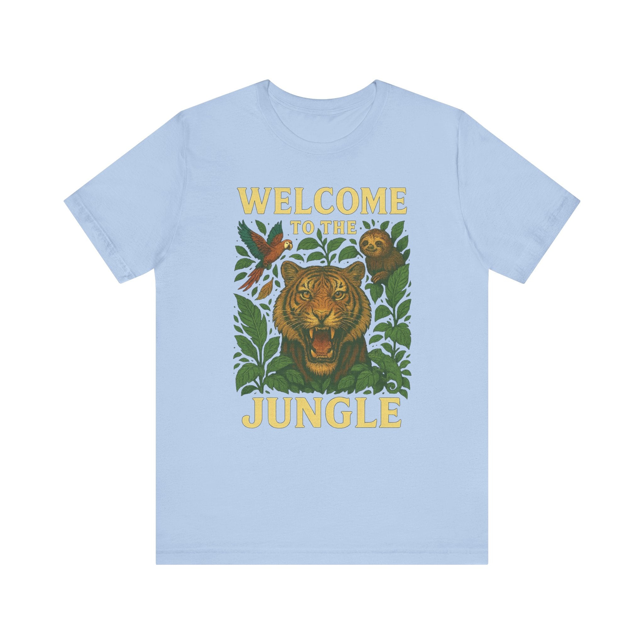 Jungle Vibes Tee - Welcome to the Jungle Graphic T-Shirt, Nature Lover Gift, Safari Shirt, Wildlife Enthusiast Apparel, Eco-Friendly Fashion