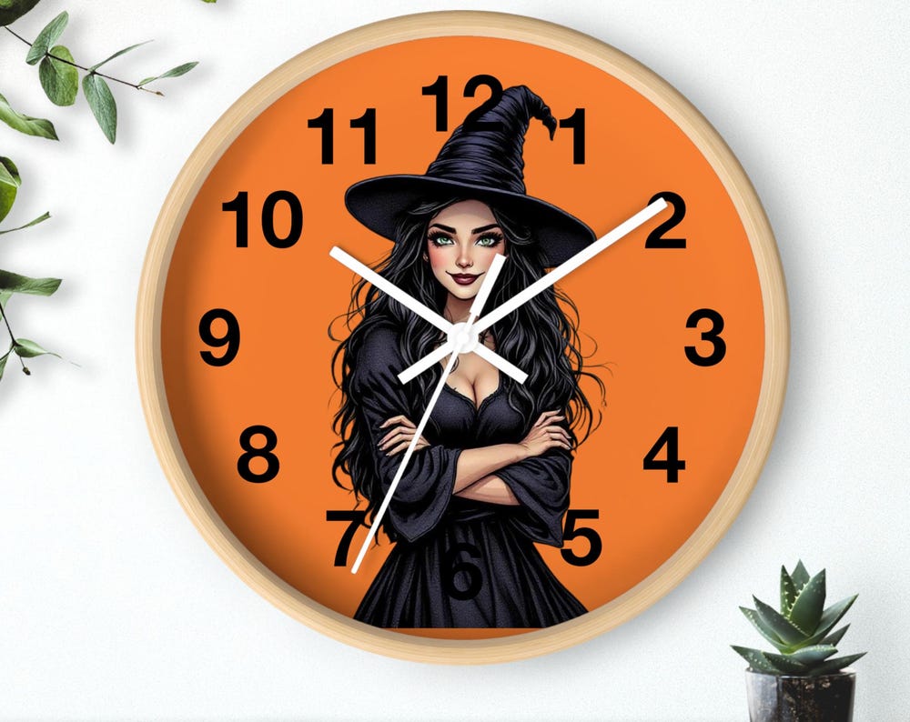 Witchy Wall Clock