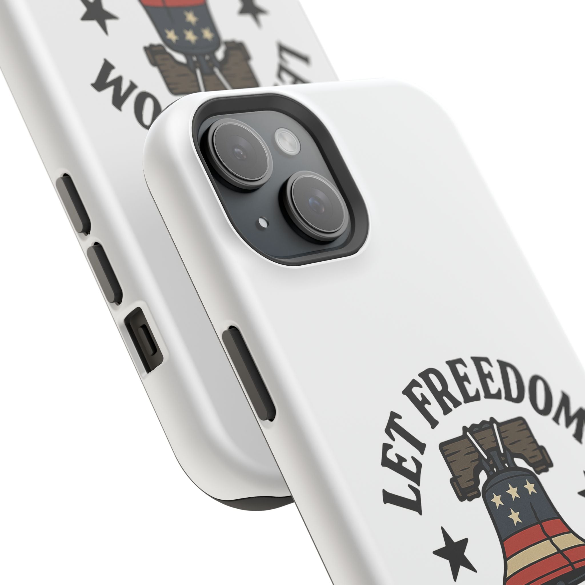 Magnetic Phone Cases with Patriotic Design, Let Freedom Ring Cases, Fun Phone Accessories, Gifts for Independence Day, Cell Phone Covers