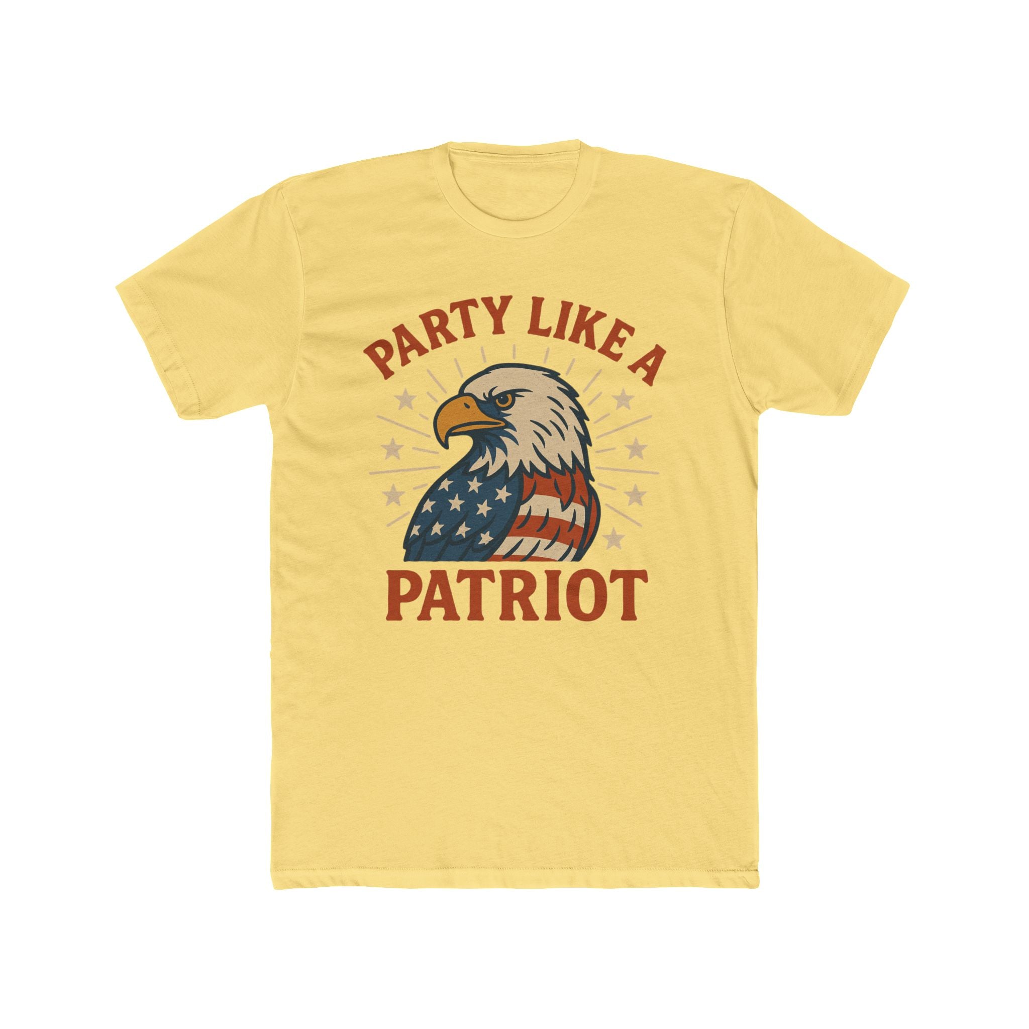 Party Like a Patriot Shirt Funny 4th of July T-Shirt Eagle Tee  USA Flag  Gift for Him  American Pride Independence Day