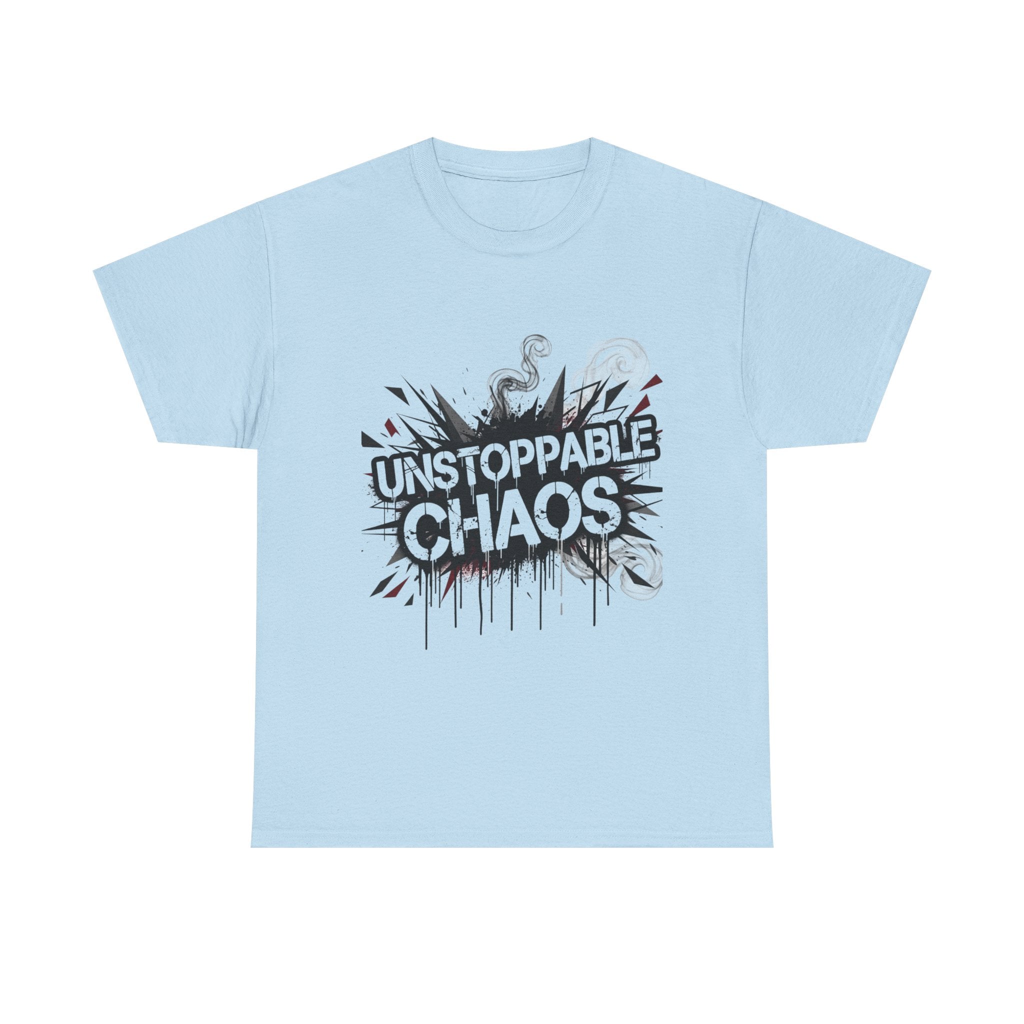 nspirational T Shirt Heavy Cotton Unisex Casual Wear Streetwear Bold Lightning Graphic Statement Top Comfortable Fit Unique Gift For Him Her