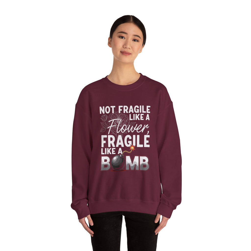 Feminist Quote Sweatshirt Graphic Design Text Message Statement Piece Casual Wear Cotton Blend Crew Neck Statement Top Quality Garment Gift