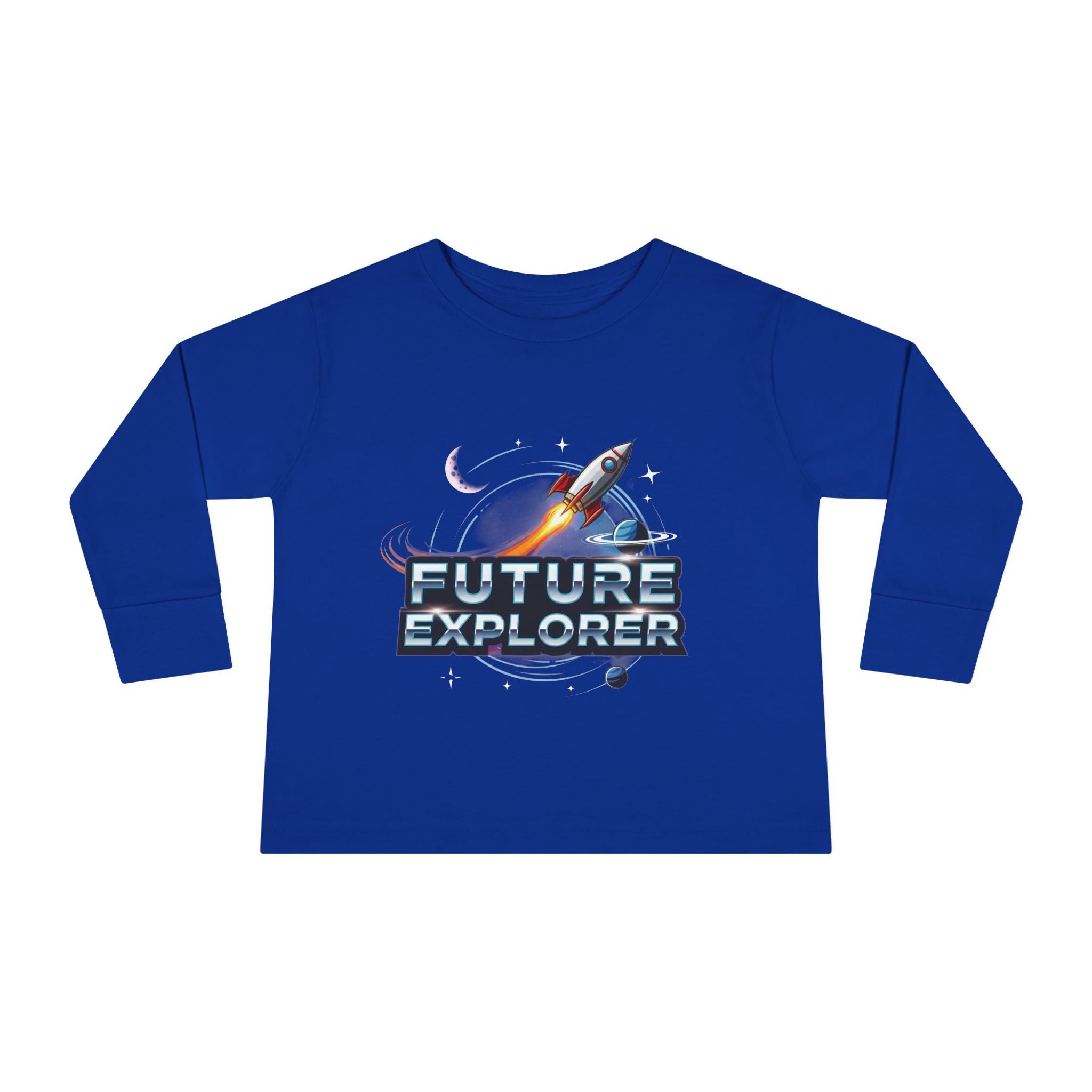 Toddler Long Sleeve Tee - Future Explorer Graphic, Kids Space Shirt, Birthday Gift for Toddlers, Boys and Girls, Adventure Tee, [...]
