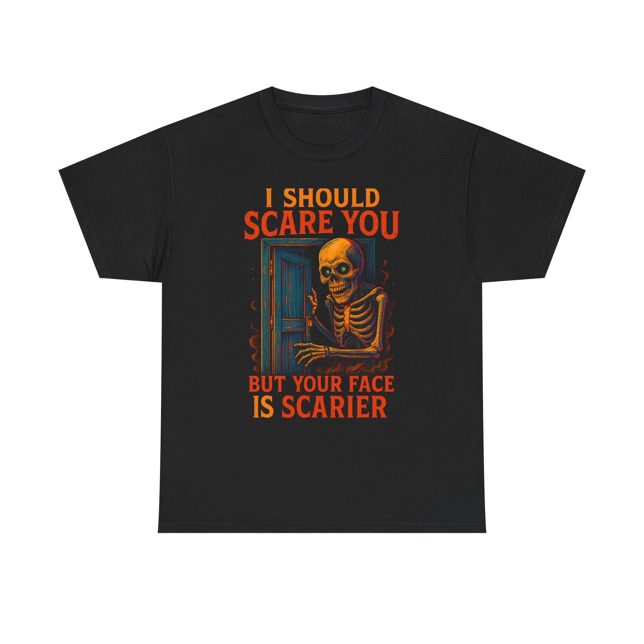 Funny halloween t shirt scary skeleton ghost spooky horror graphic tee colorful creepy shirt sarcastic joke gift for him her