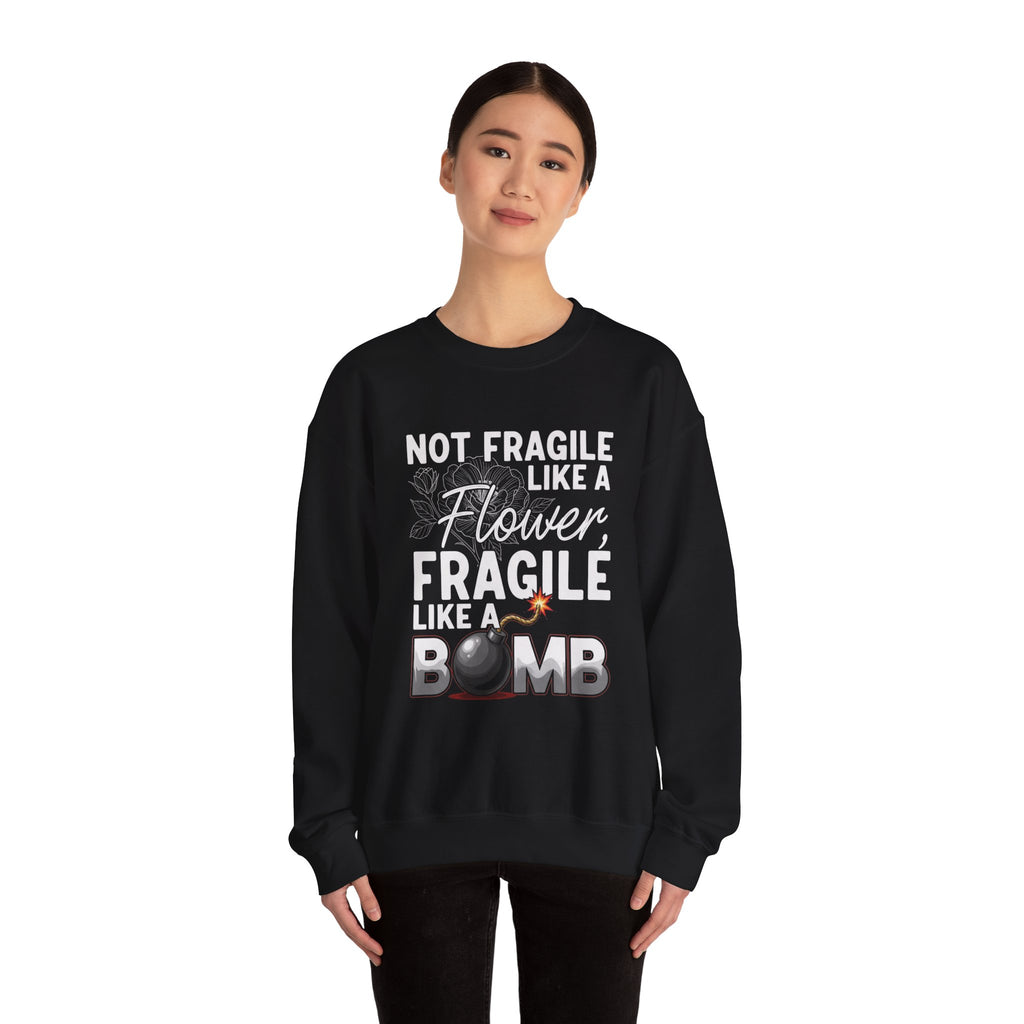 Feminist Quote Sweatshirt Graphic Design Text Message Statement Piece Casual Wear Cotton Blend Crew Neck Statement Top Quality Garment Gift