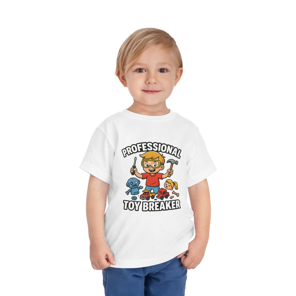 Professional Toy Breaker Toddler Tee, Fun Kids Shirt, Playful Gift for Boys, Child's Birthday Tee, Unique Toddler Outfit, Gift for Kids