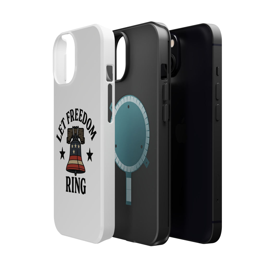 Magnetic Phone Cases with Patriotic Design, Let Freedom Ring Cases, Fun Phone Accessories, Gifts for Independence Day, Cell Phone Covers