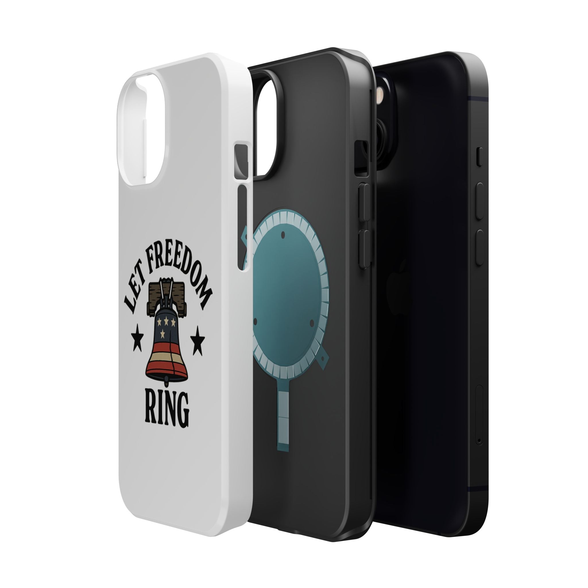 Magnetic Phone Cases with Patriotic Design, Let Freedom Ring Cases, Fun Phone Accessories, Gifts for Independence Day, Cell Phone Covers