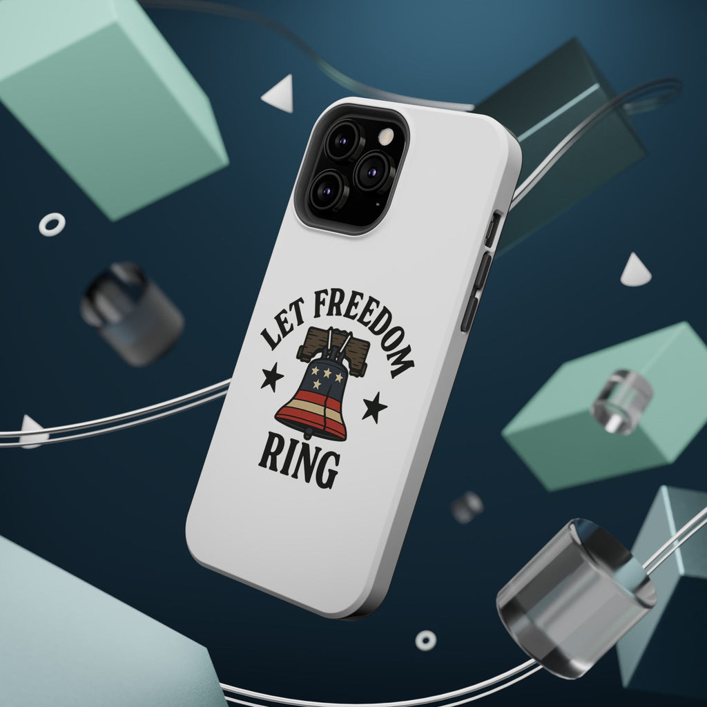 Magnetic Phone Cases with Patriotic Design, Let Freedom Ring Cases, Fun Phone Accessories, Gifts for Independence Day, Cell Phone Covers