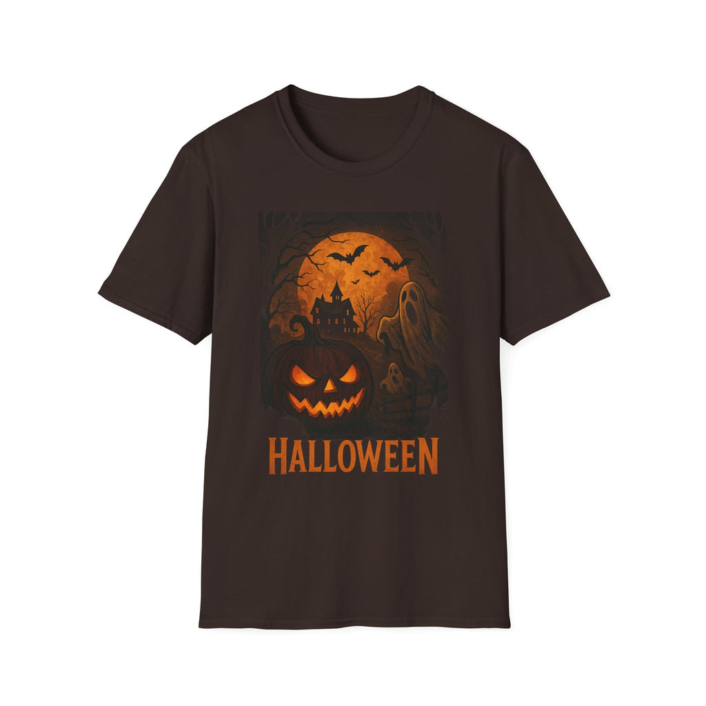 Halloween Ghosts Unisex T-Shirt | Spooky Seasonal Apparel | Perfect for Halloween Parties, Fall Festivities, Trick or Treating