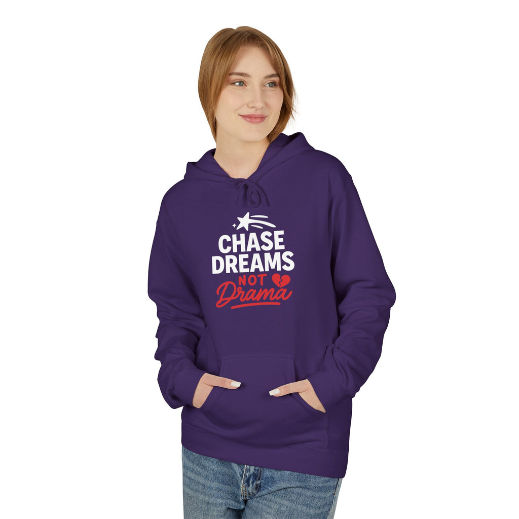 Chase Dreams Hoodie, Inspirational Sweatshirt, Unisex Fleece, Casual Wear, Motivational Gift, Cozy Apparel