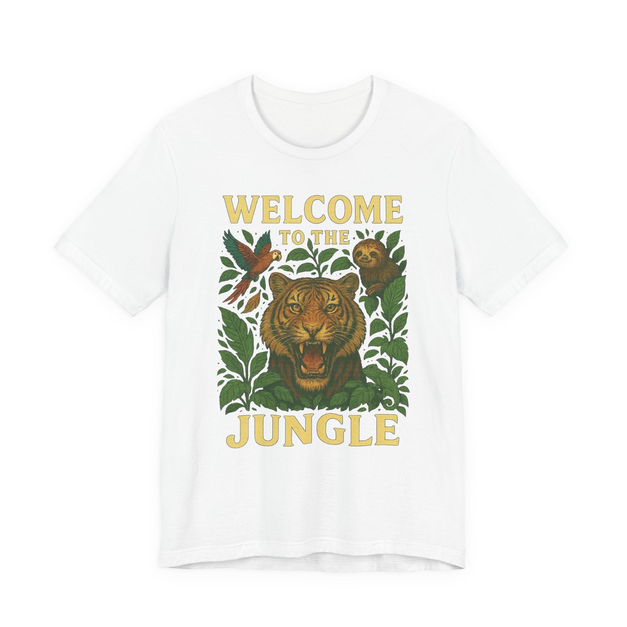 Jungle Vibes Tee - Welcome to the Jungle Graphic T-Shirt, Nature Lover Gift, Safari Shirt, Wildlife Enthusiast Apparel, Eco-Friendly Fashion