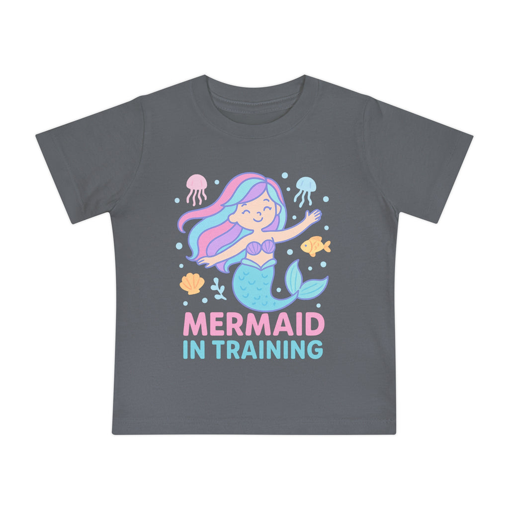 Cute Mermaid Baby T-Shirt, Toddler Tee, Summer Outfit, Birthday Gift, Baby Shower Gift, Kids Clothing, Cute T-Shirt, Gift For Kids