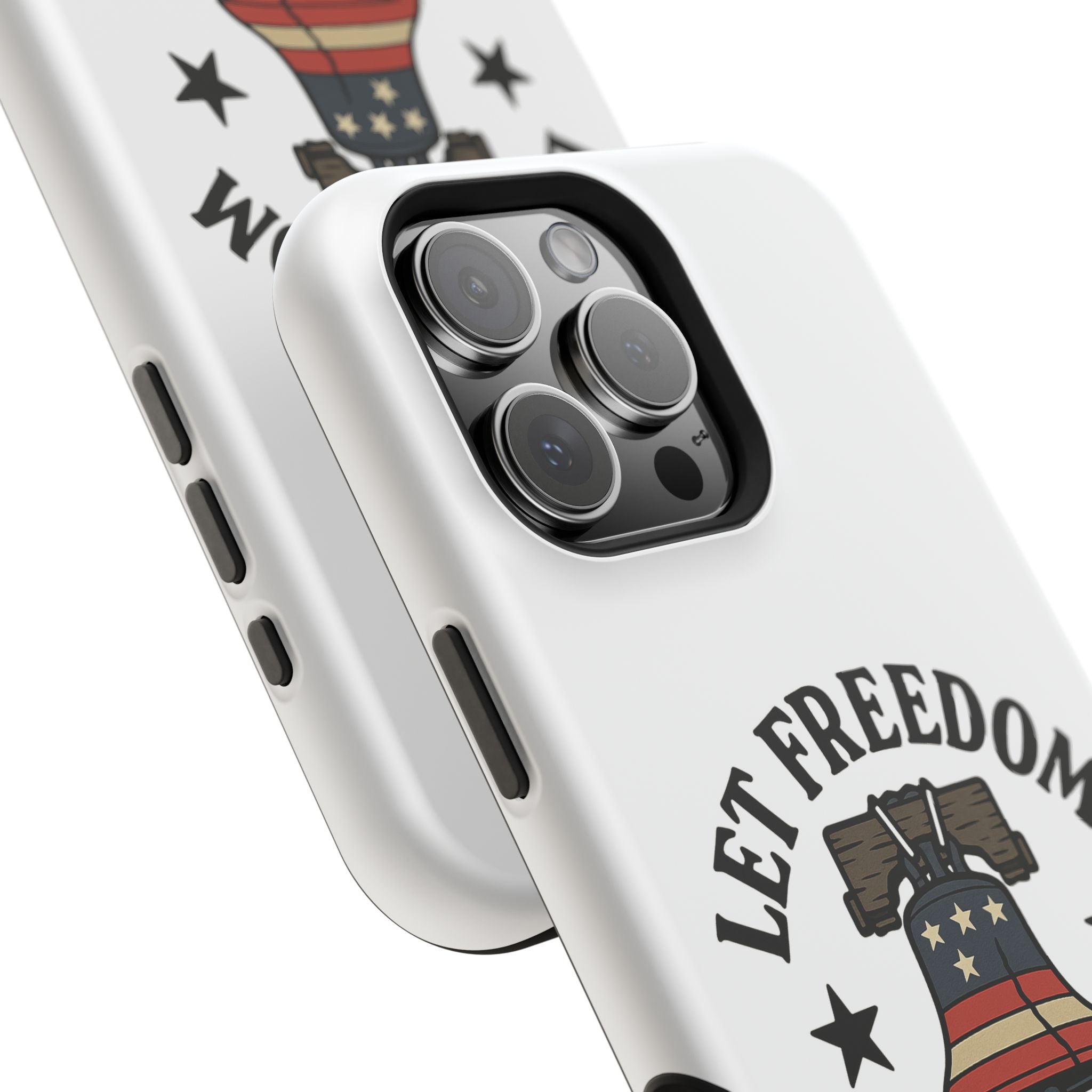 Magnetic Phone Cases with Patriotic Design, Let Freedom Ring Cases, Fun Phone Accessories, Gifts for Independence Day, Cell Phone Covers