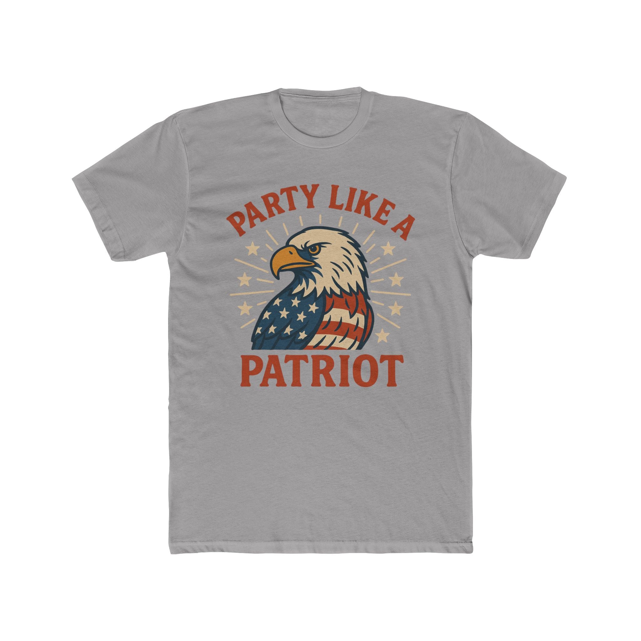Party Like a Patriot Shirt Funny 4th of July T-Shirt Eagle Tee  USA Flag  Gift for Him  American Pride Independence Day