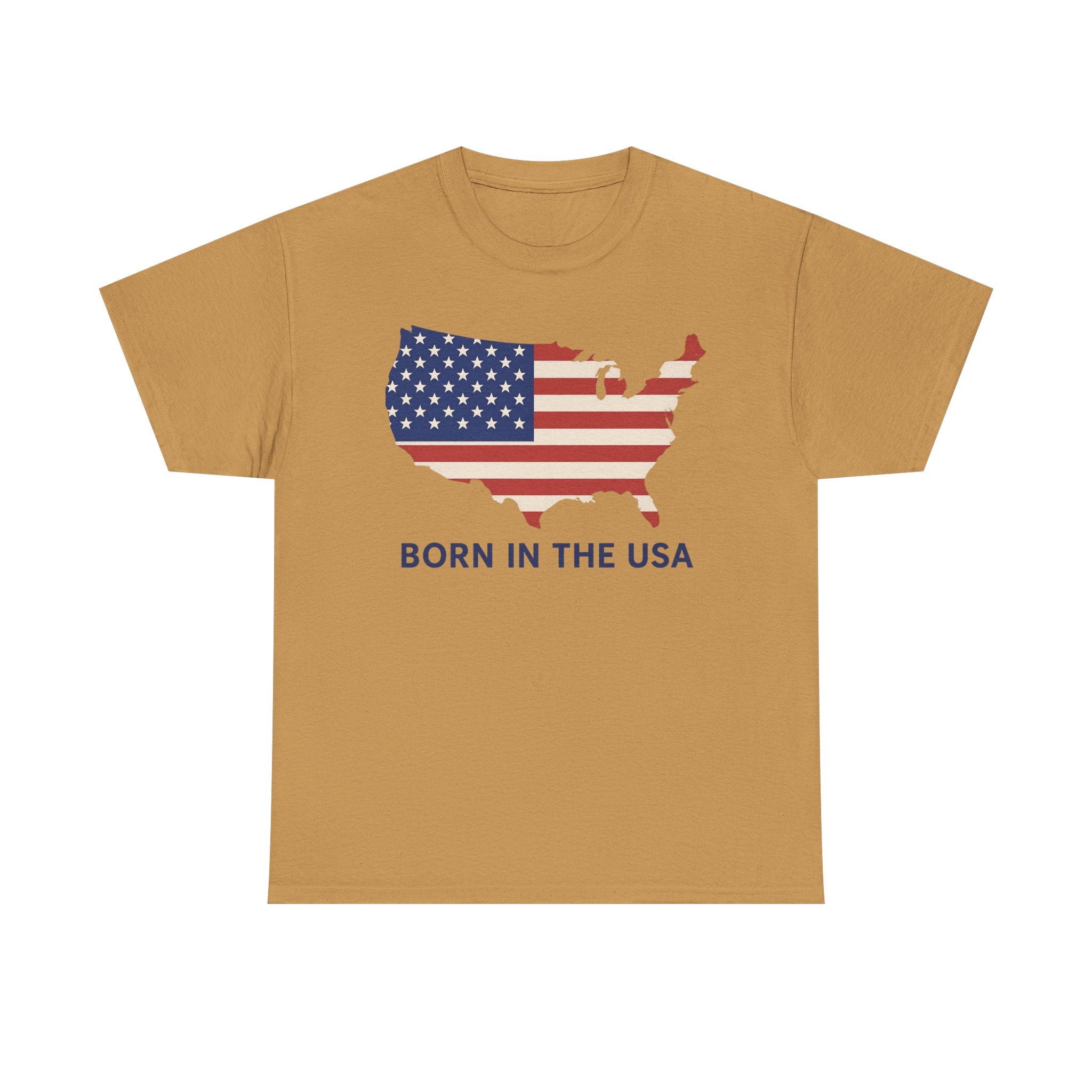 USA Pride Unisex Tee, 4th of July Gift, Born in USA, Patriotic Shirt, Couple Matching, Him Her, American Flag, Independence Day, Veterans