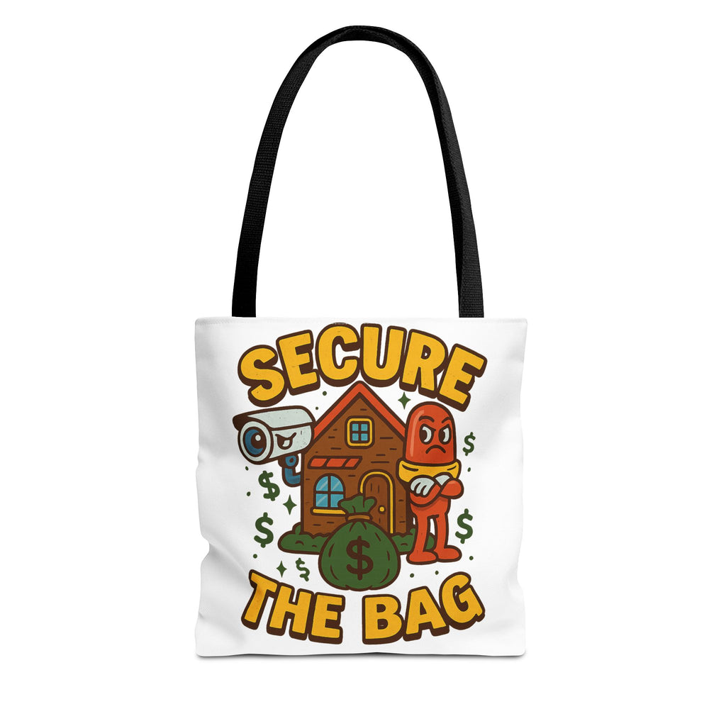Secure the Bag Tote Bag - Fun & Quirky AOP Design, Perfect for Shopping, Beach Days, Gym, Gift for Friends, Trendy Accessory