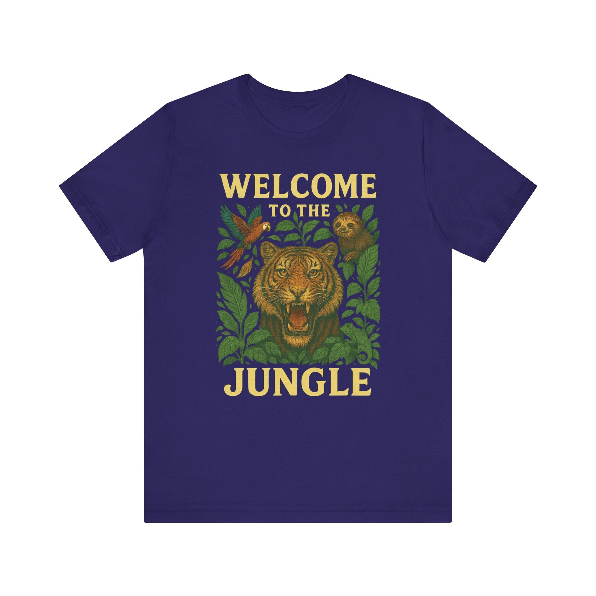 Jungle Vibes Tee - Welcome to the Jungle Graphic T-Shirt, Nature Lover Gift, Safari Shirt, Wildlife Enthusiast Apparel, Eco-Friendly Fashion