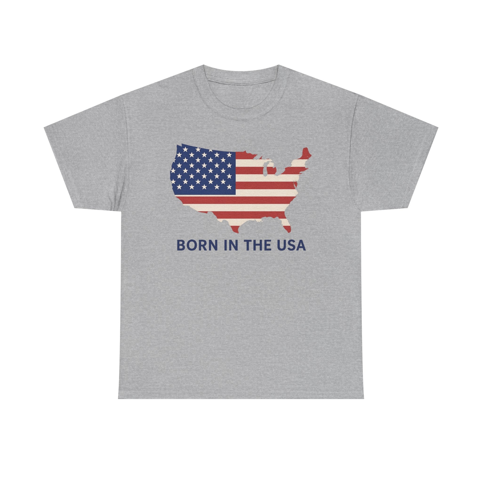 USA Pride Unisex Tee, 4th of July Gift, Born in USA, Patriotic Shirt, Couple Matching, Him Her, American Flag, Independence Day, Veterans