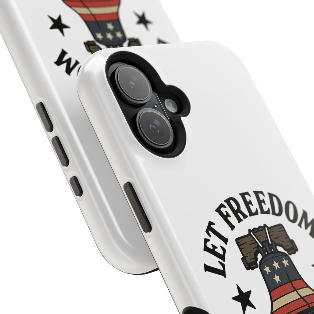 Magnetic Phone Cases with Patriotic Design, Let Freedom Ring Cases, Fun Phone Accessories, Gifts for Independence Day, Cell Phone Covers