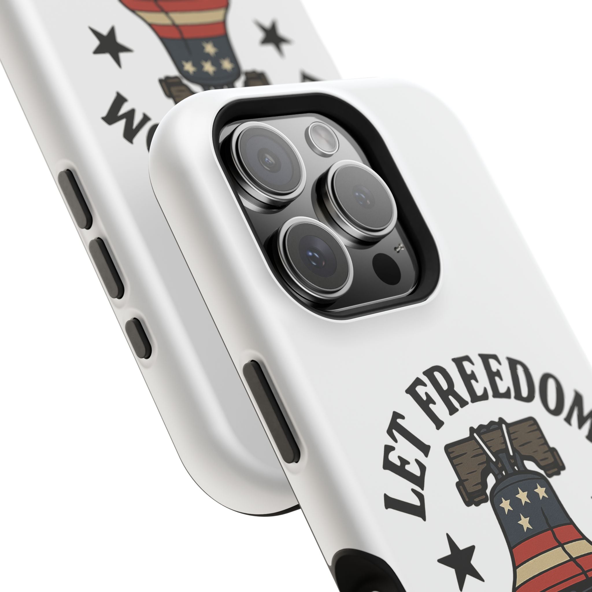 Magnetic Phone Cases with Patriotic Design, Let Freedom Ring Cases, Fun Phone Accessories, Gifts for Independence Day, Cell Phone Covers