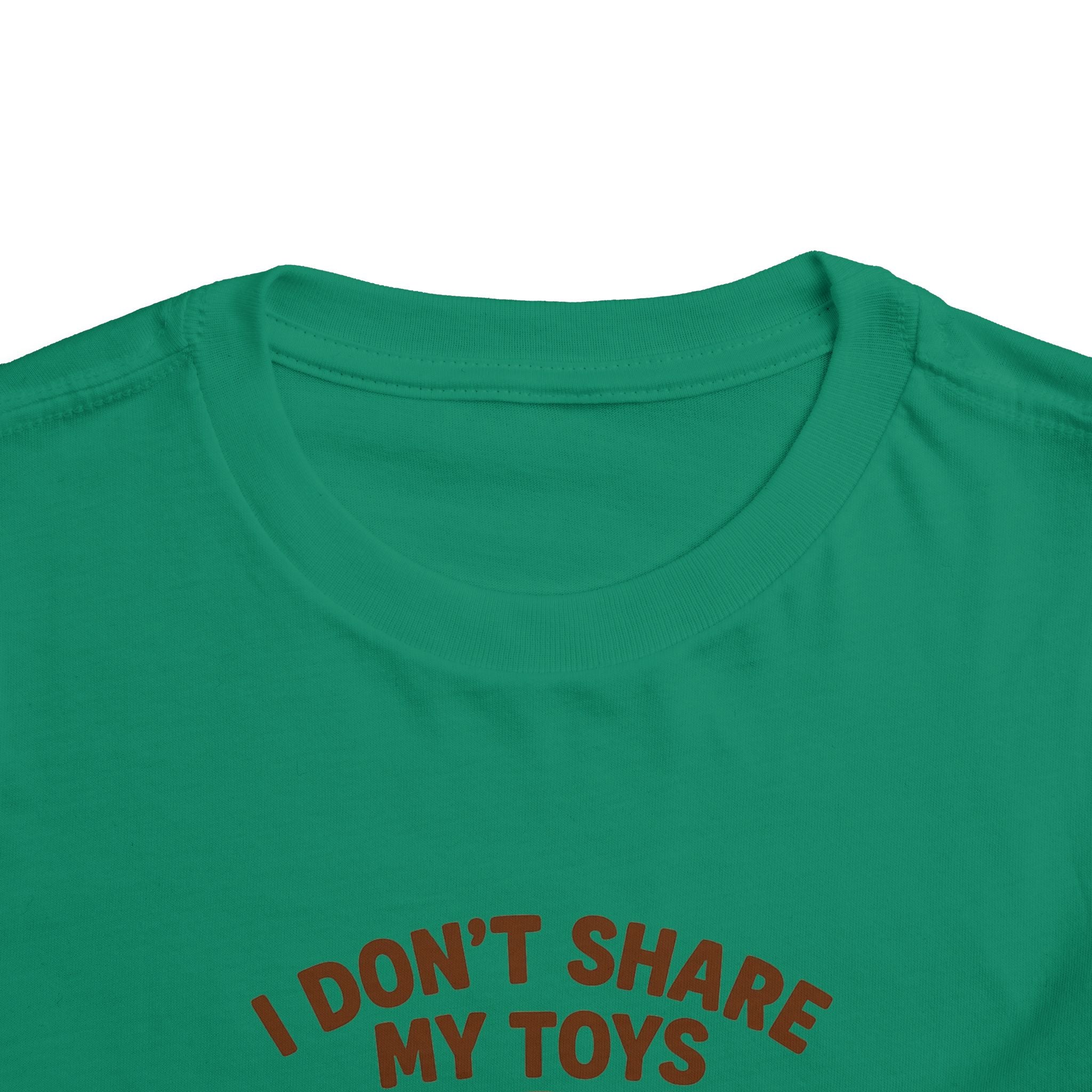 Playful Toddler Tee: I Don't Share My Toys and Snacks, Kids Graphic T-Shirt, Gift for Toddlers, Fun Casual Wear, Birthday Party Outfit