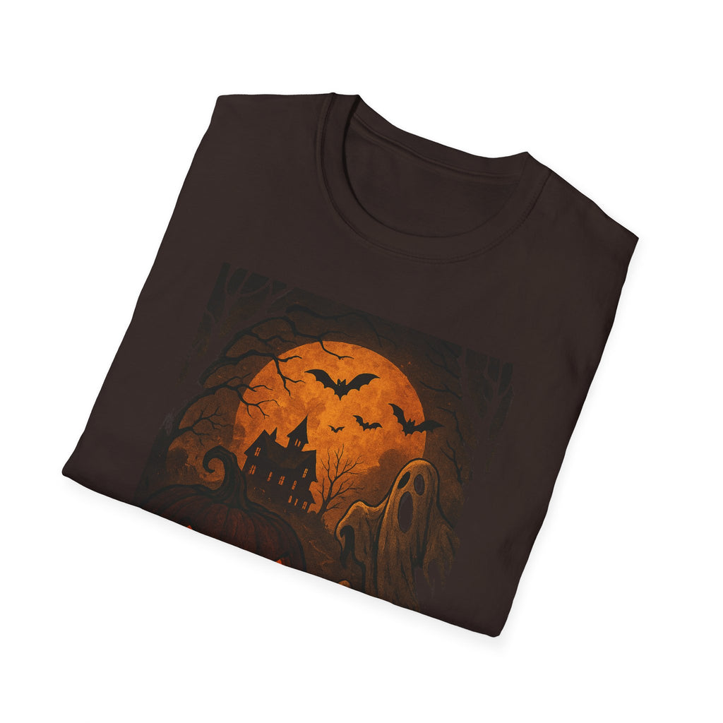 Halloween Ghosts Unisex T-Shirt | Spooky Seasonal Apparel | Perfect for Halloween Parties, Fall Festivities, Trick or Treating
