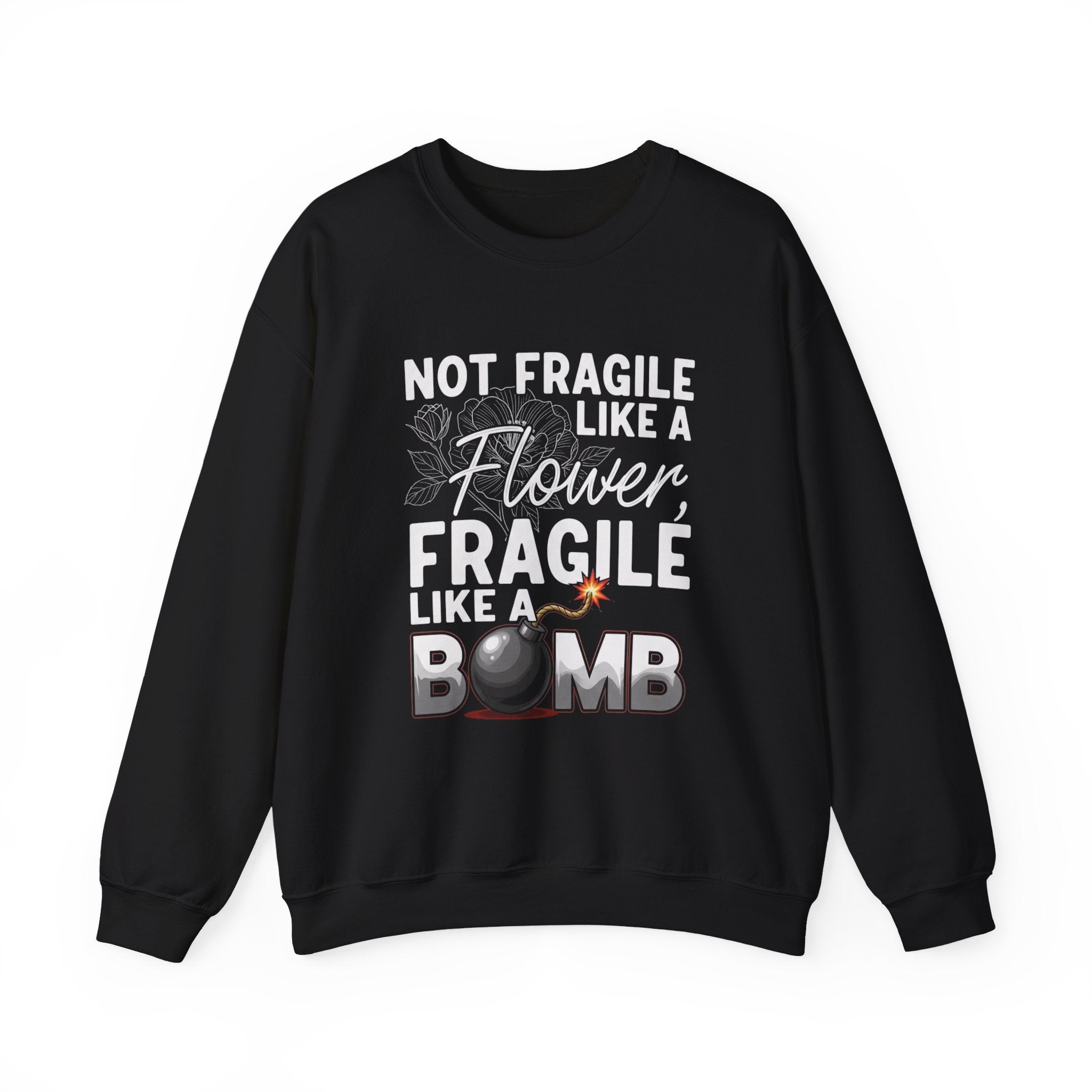 Feminist Quote Sweatshirt Graphic Design Text Message Statement Piece Casual Wear Cotton Blend Crew Neck Statement Top Quality Garment Gift