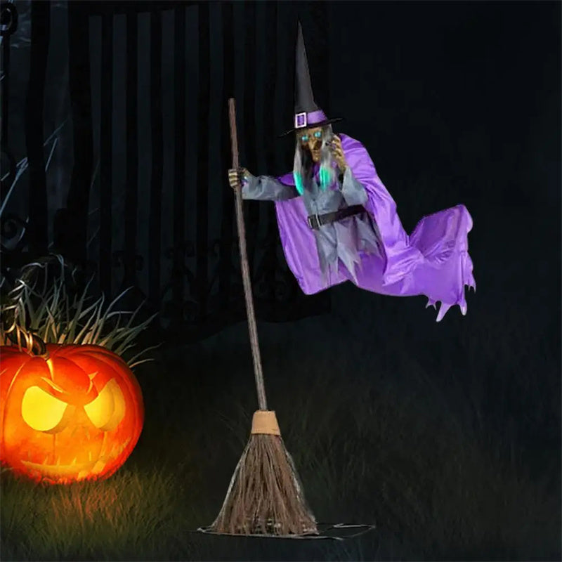 Halloween Flying Witch Decoration Halloween Ghost Outdoor Scary