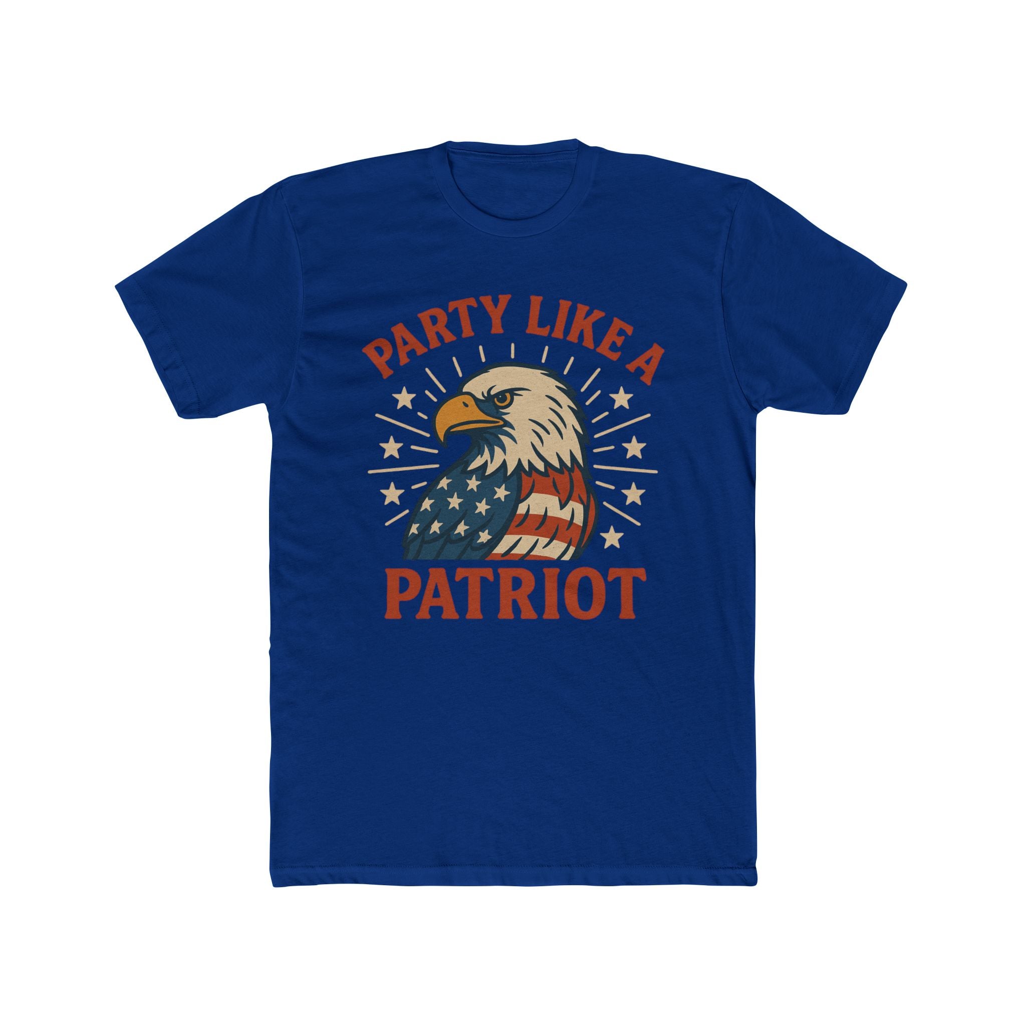 Party Like a Patriot Shirt Funny 4th of July T-Shirt Eagle Tee  USA Flag  Gift for Him  American Pride Independence Day