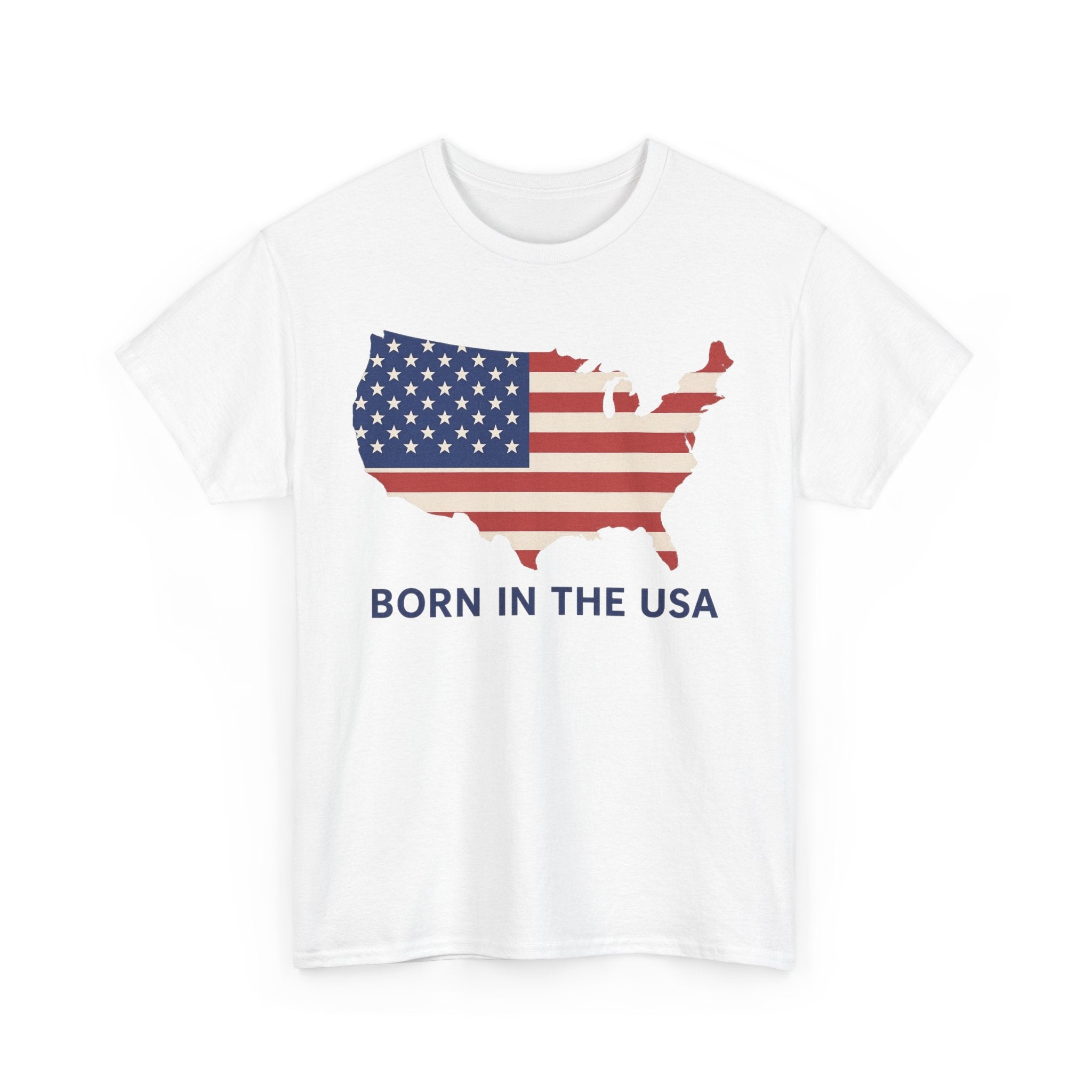 USA Pride Unisex Tee, 4th of July Gift, Born in USA, Patriotic Shirt, Couple Matching, Him Her, American Flag, Independence Day, Veterans