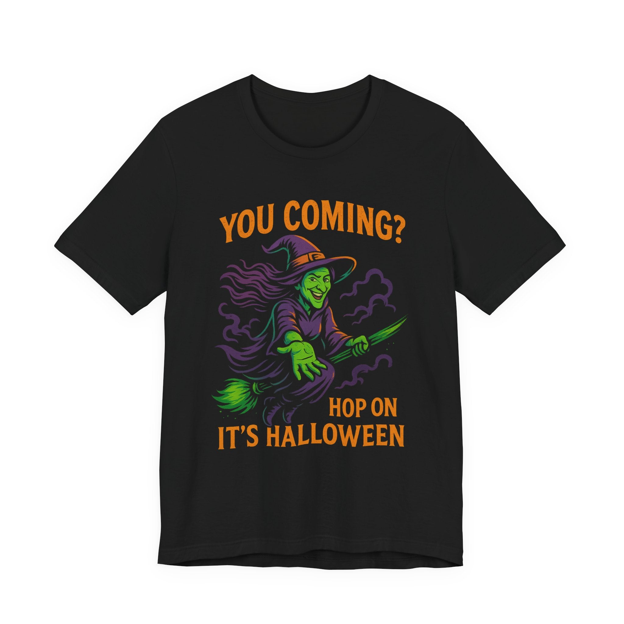 Funny witch t shirt spooky tee sarcastic halloween shirt colorful scary shirt unisex cotton top creepy gift for her him