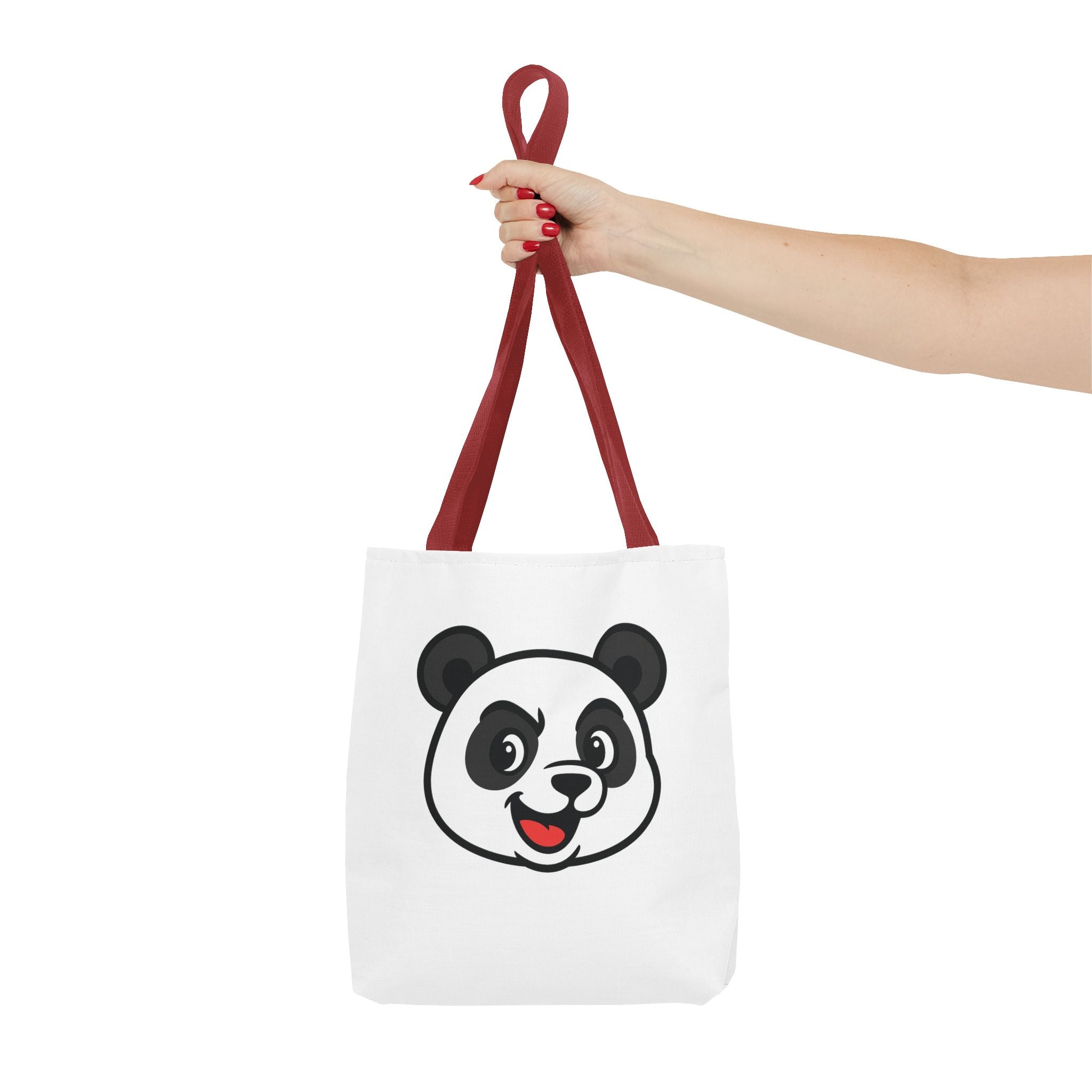 Cute Panda Tote Bag, Hand Bag Gift for Her, Reusable Shopping Bag, Shoulder Bag, Eco-Friendly Tote, Canvas Tote, Gift for Panda Lover