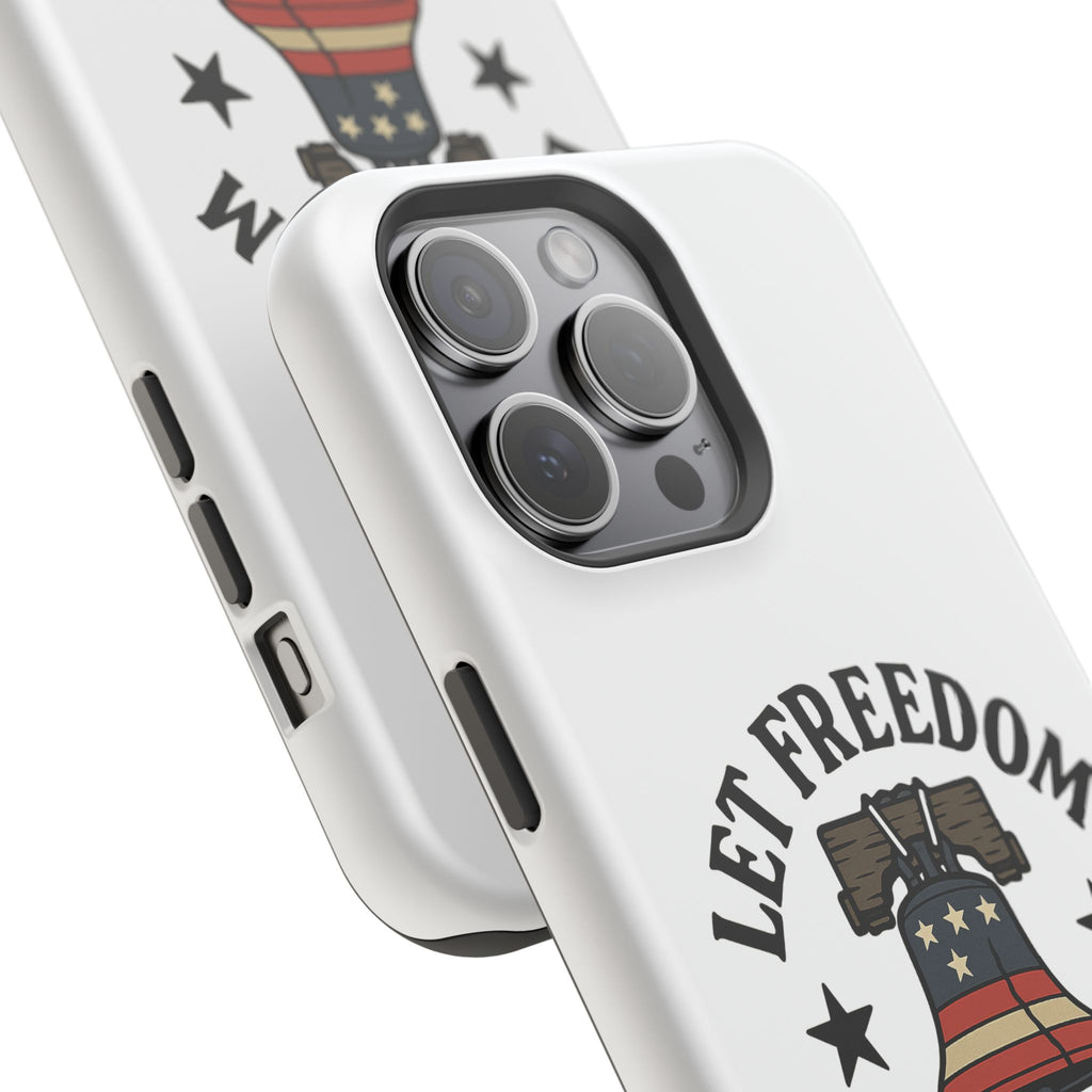 Magnetic Phone Cases with Patriotic Design, Let Freedom Ring Cases, Fun Phone Accessories, Gifts for Independence Day, Cell Phone Covers