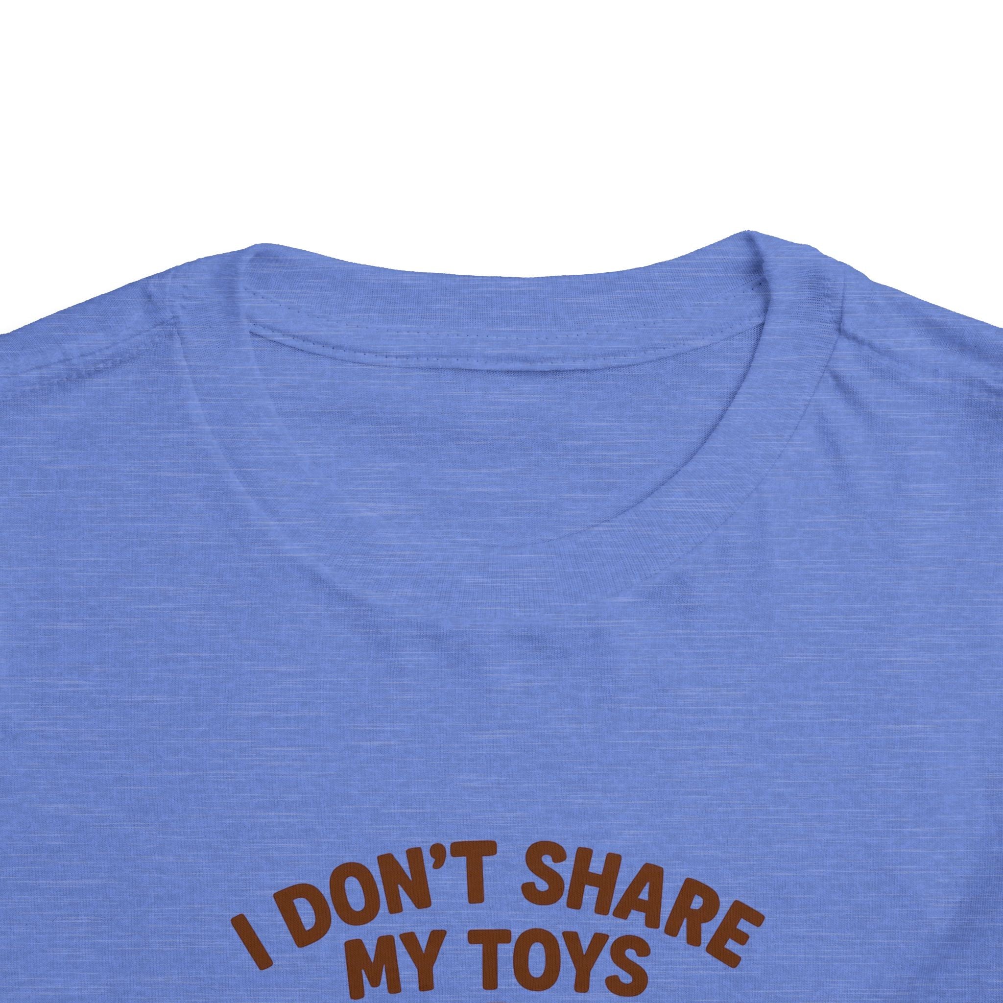 Playful Toddler Tee: I Don't Share My Toys and Snacks, Kids Graphic T-Shirt, Gift for Toddlers, Fun Casual Wear, Birthday Party Outfit