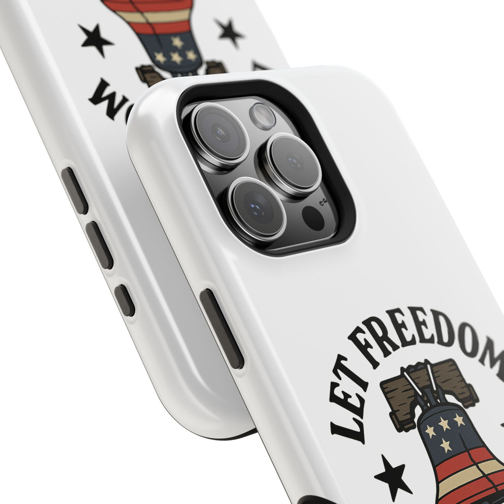 Magnetic Phone Cases with Patriotic Design, Let Freedom Ring Cases, Fun Phone Accessories, Gifts for Independence Day, Cell Phone Covers