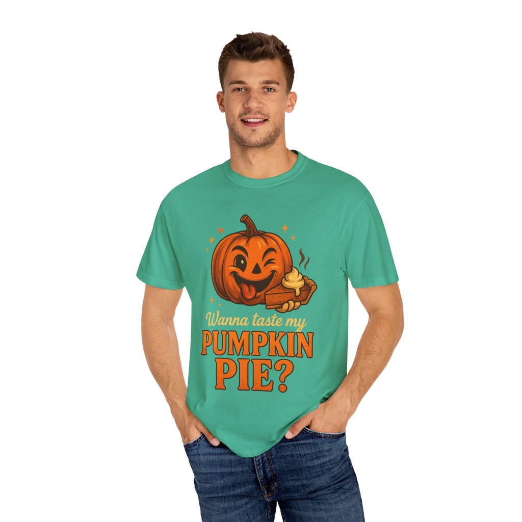 Pumpkin Pie Humor T-Shirt, Fall Apparel, Halloween Fun Shirt, Unisex Gift, Autumn Fashion Statement