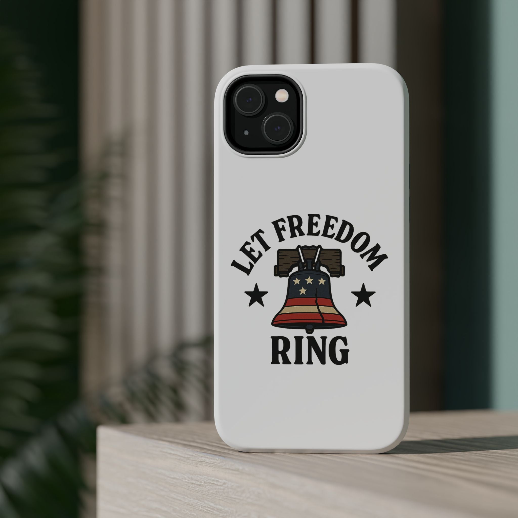 Magnetic Phone Cases with Patriotic Design, Let Freedom Ring Cases, Fun Phone Accessories, Gifts for Independence Day, Cell Phone Covers