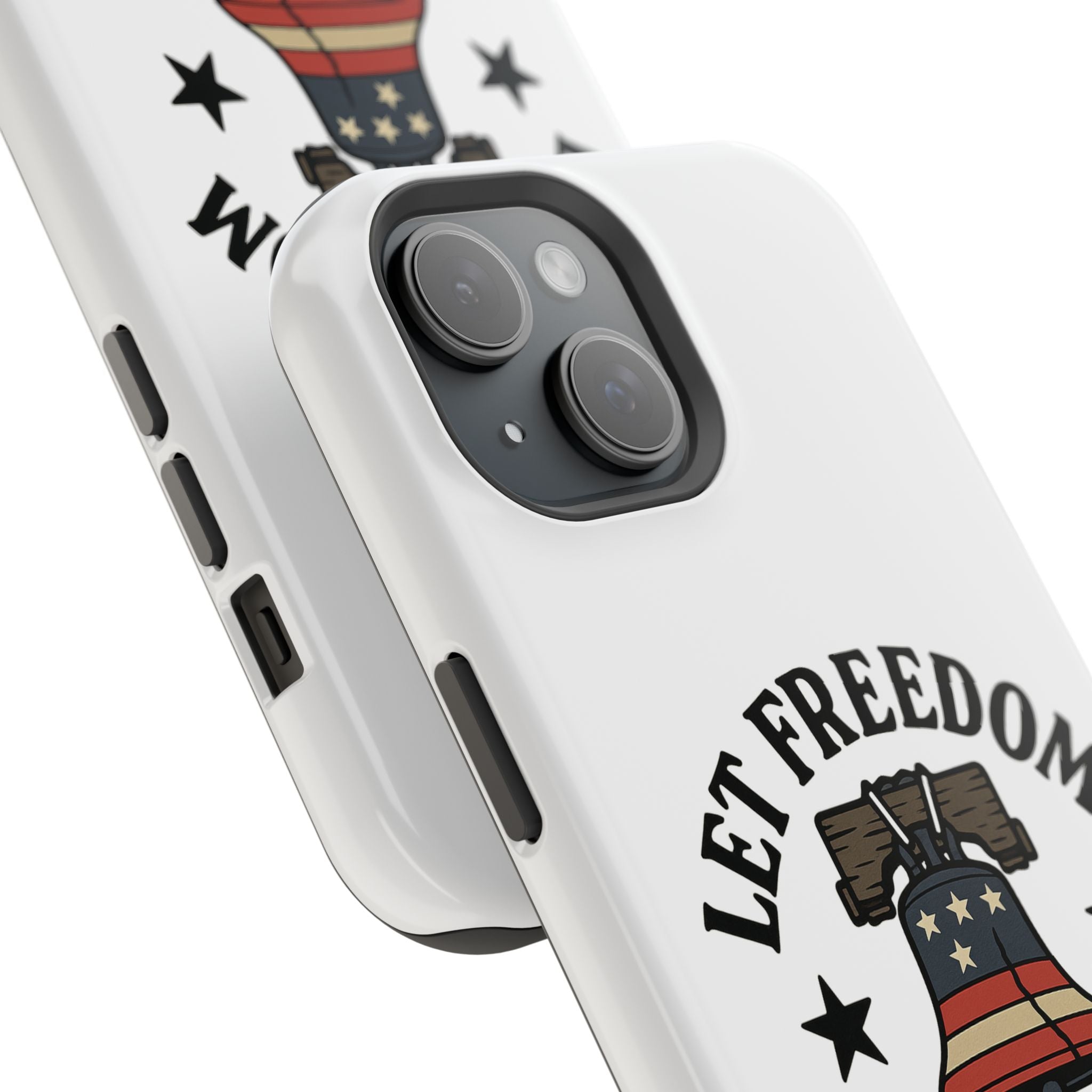 Magnetic Phone Cases with Patriotic Design, Let Freedom Ring Cases, Fun Phone Accessories, Gifts for Independence Day, Cell Phone Covers