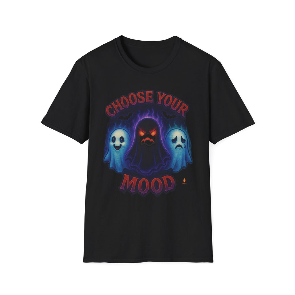 Choose Your Mood Halloween T-Shirt, Unisex Graphic Tee, Spooky Costume Shirt, Gift for Halloween, Fall Fashion