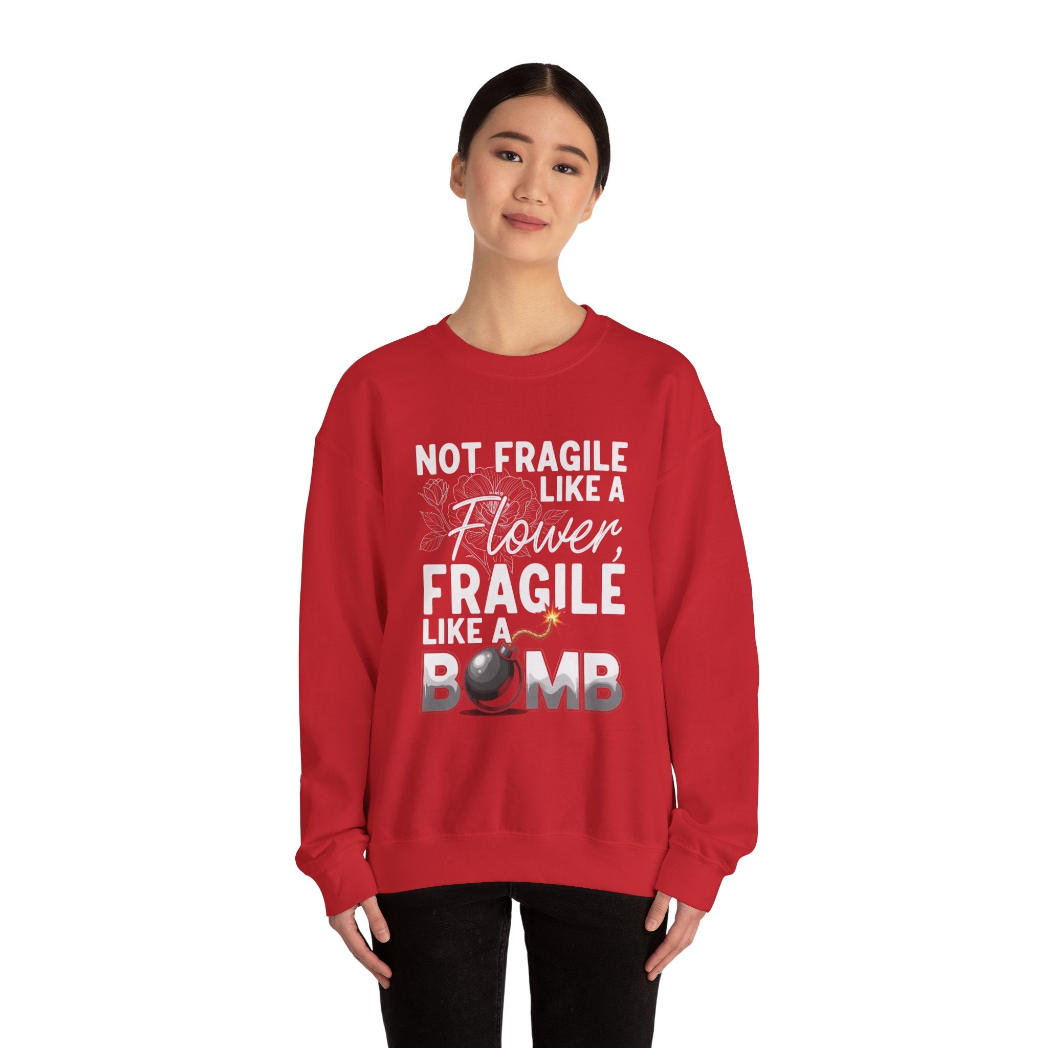 Feminist Quote Sweatshirt Graphic Design Text Message Statement Piece Casual Wear Cotton Blend Crew Neck Statement Top Quality Garment Gift