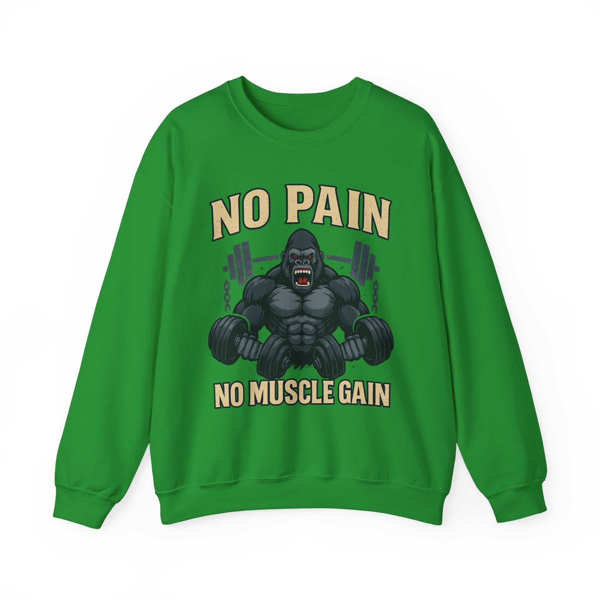 Funny Gorilla Lift Power Muscle Sweatshirt, Gym Workout Jumper, Unisex Hoodie, Gift for Fitness Enthusiasts, Novelty Graphic Tee, Exercise
