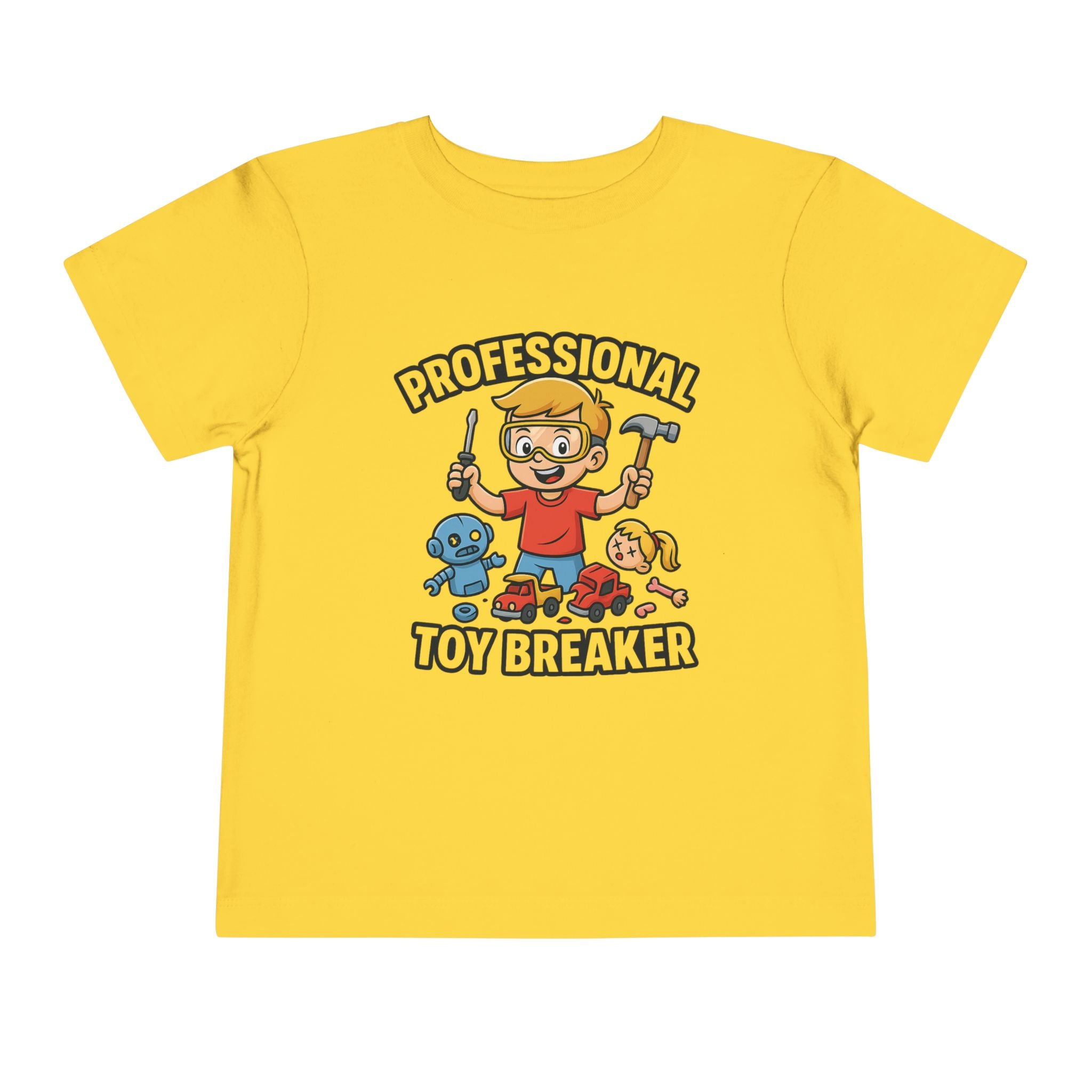 Professional Toy Breaker Toddler Tee, Fun Kids Shirt, Playful Gift for Boys, Child's Birthday Tee, Unique Toddler Outfit, Gift for Kids