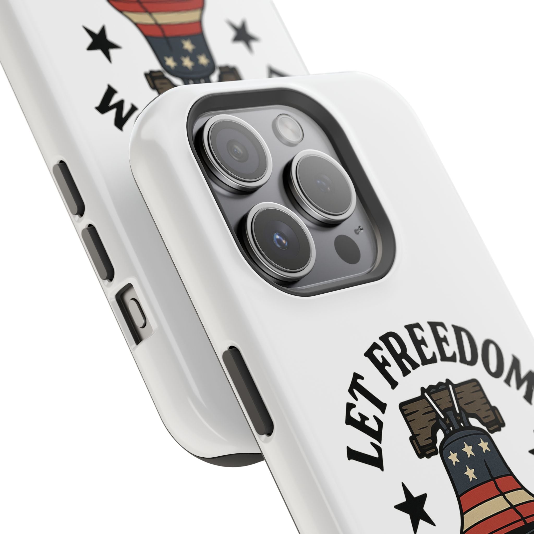 Magnetic Phone Cases with Patriotic Design, Let Freedom Ring Cases, Fun Phone Accessories, Gifts for Independence Day, Cell Phone Covers
