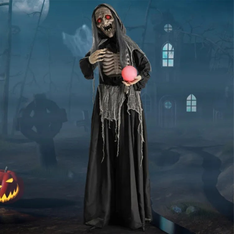 6 Feet Of Halloween Decorations For Witches With Orbs