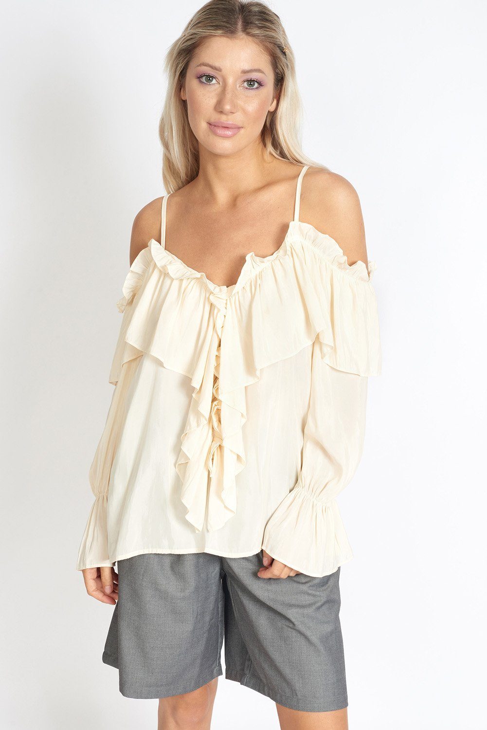 Loose Cut Cloth Bermuda Shorts