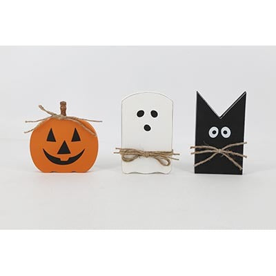 Set of 3 Halloween Holiday Table Decor, White: 4.8x8'  Black: 4.5x8'